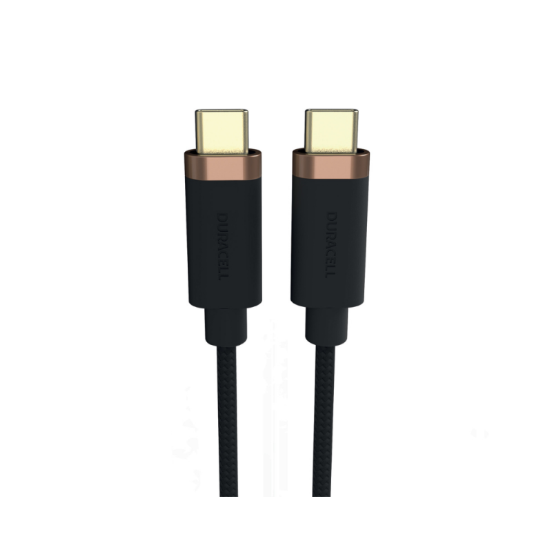 Kabel Duracell USB-C v USB-C 1m črn