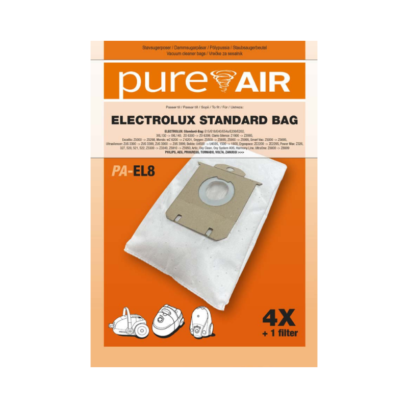 Vrečke za sesalnike Pure Air ELECTROLUX - 4 vrečke   filter