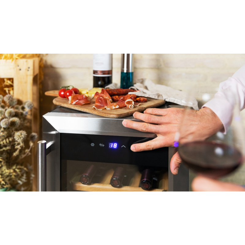 Vinska vitrina Cecotec GrandSommelier 15000 Inox Compressor