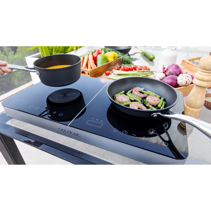 Dvojna indukcijska kuhalna plošča Cecotec Full Magma Double