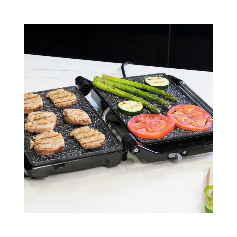 Električni žar Cecotec Rock'nGrill 750 Full Open