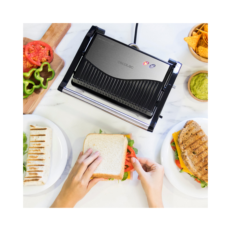 Električni žar Cecotec Rock'nGrill 750 Full Open