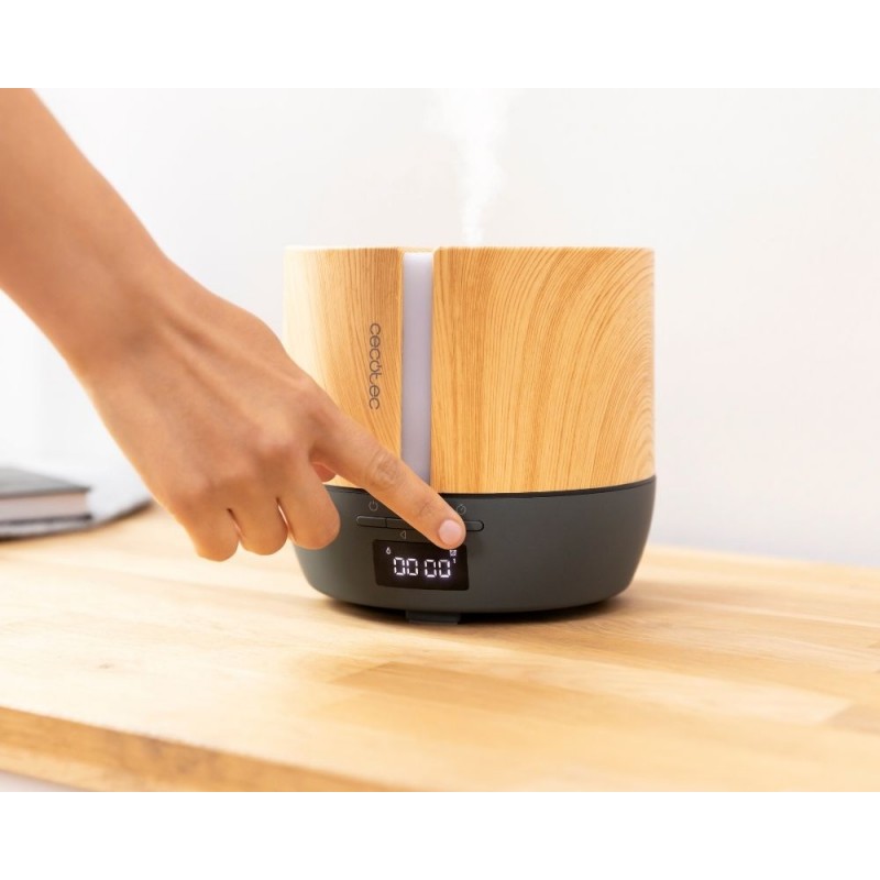 Difuzor Cecotec PureAroma 550 Connected Grey Woody
