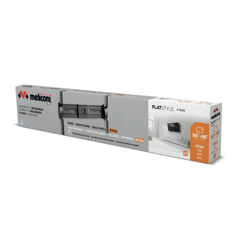 Stenski nosilec za TV Meliconi Flatstyle FT600 CG