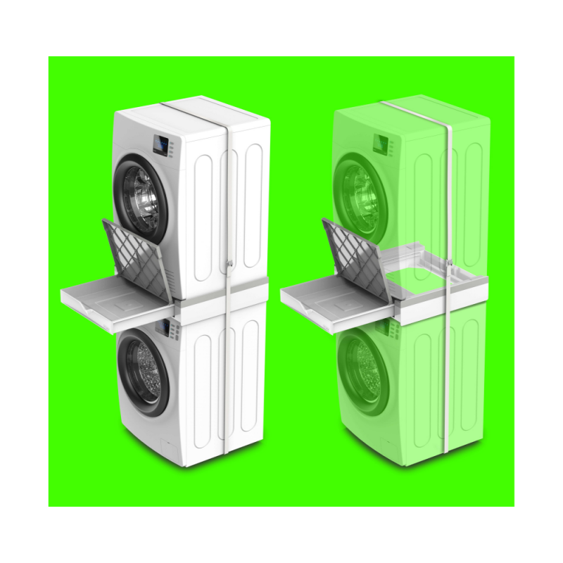 Vezni člen za pralni/sušilni stroj s polico in predalom Torre Duo