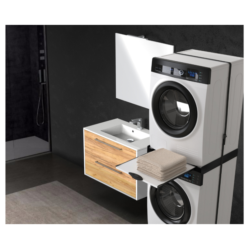 Vezni člen za pralni/sušilni stroj s polico Torre Dark