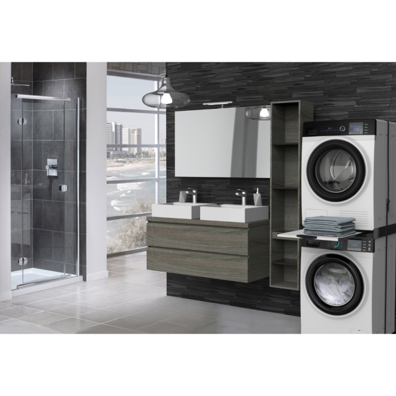 Vezni člen za pralni/sušilni stroj s polico Torre Dark