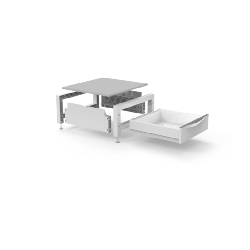 Podstavek s predalom za pralni/sušilni stroj Base Space Extra