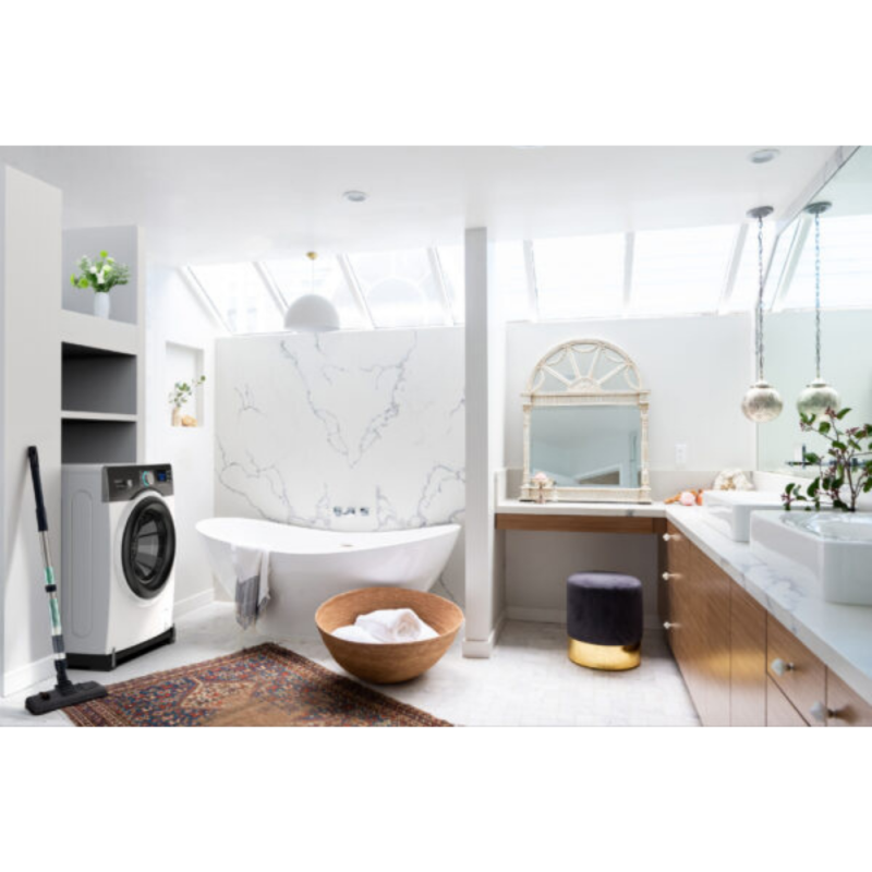 Podstavek s kolesi za pralni/sušilni stroj Meliconi Base Move Black