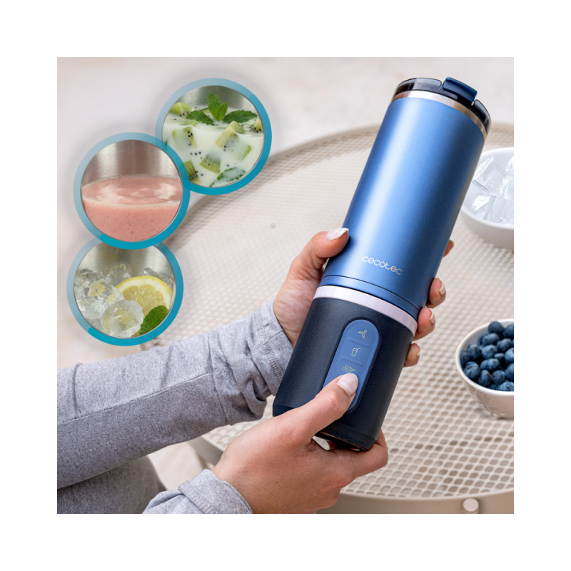 Prenosni blender Cecotec Power Titanium Shake2Go Dark Steel