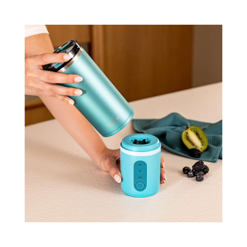 Prenosni blender Cecotec Power Titanium Shake2Go Dark Steel