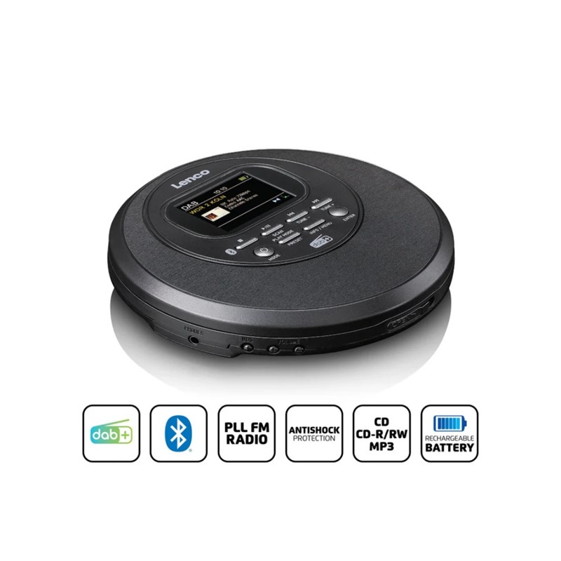 Prenosni CD predvajalnik Lenco CD-500BK