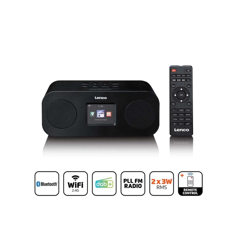 Internetni radio z DAB  Lenco DIR-121BK