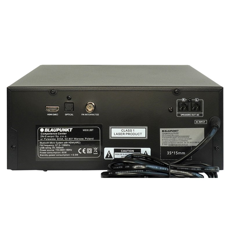 Glasbeni stolp Blaupunkt MS30.2BT