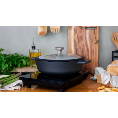 Indukcijska kuhalna plošča Full Crystal Onyx - POŠKODOVANA EMBALAŽA