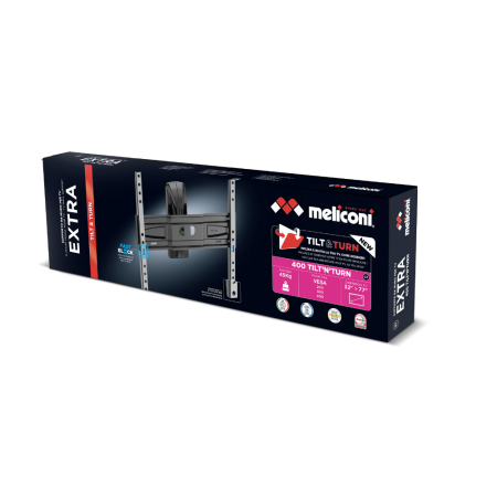 Stenski nosilec za TV Meliconi Extra 400 Tilt'n'Turn Fast Block