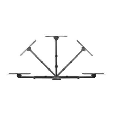 Stenski nosilec za TV Slimstyle 100-200 SPIN SDR črn