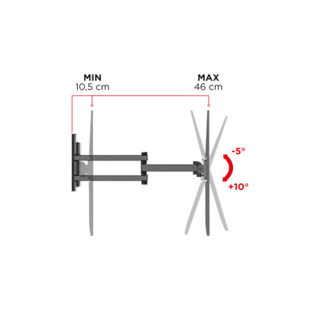 Stenski nosilec za TV Meliconi FlatStyle FDR400 Fast Block