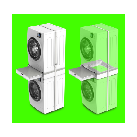 Vezni člen za pralni/sušilni stroj s polico in predalom Torre Duo