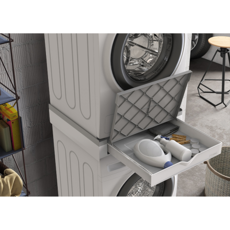 Vezni člen za pralni/sušilni stroj s polico in predalom Torre Duo