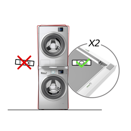 Vezni člen za pralni/sušilni stroj s polico Torre Green 