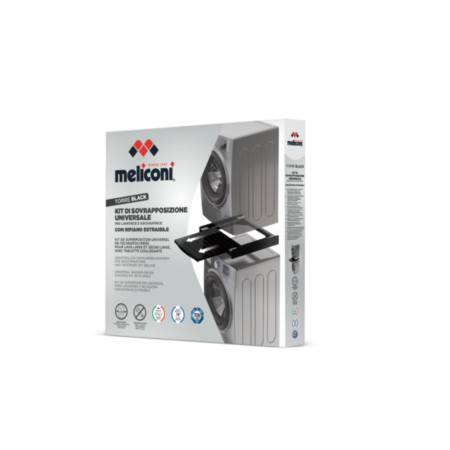 Vezni člen za pralni/sušilni stroj s polico Meliconi Torre Black