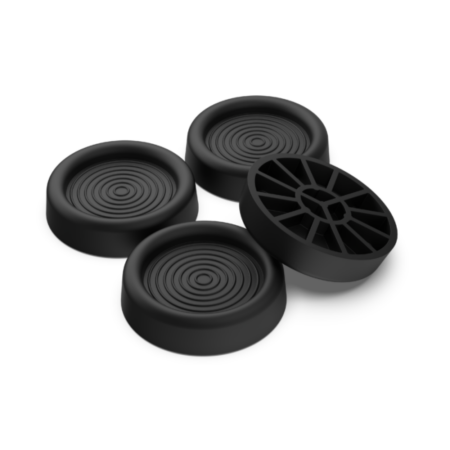 Komplet 4 črnih proti vibracijskih nosilcev za pralni/sušilni stroj