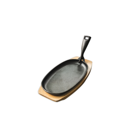 Litoželezna ponev in pladenj iz bambusa za pečico Ventura Ibrido