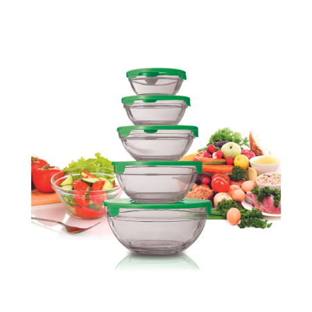 Set 5 steklenih posod Sogo BOUL-401