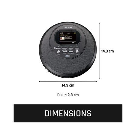 Prenosni CD predvajalnik Lenco CD-500BK