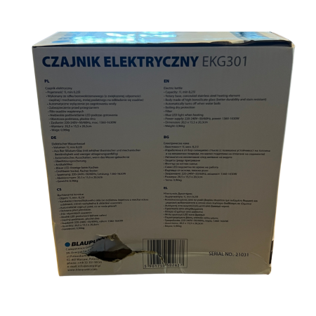 Električni grelnik vode Blaupunkt EKG301