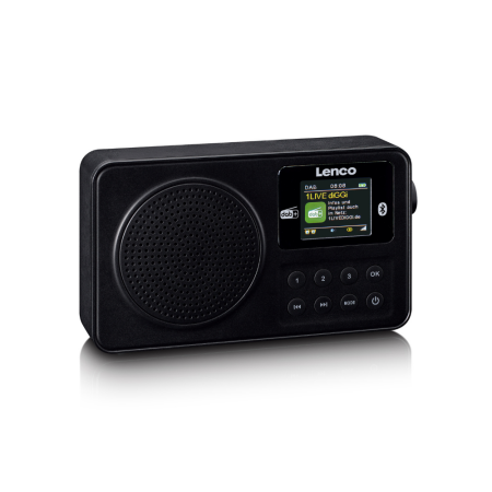 Prenosni DAB  radio Lenco PDR-033BK
