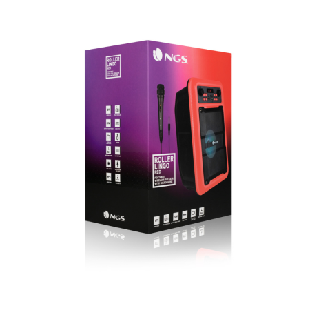 Prenosni zvočnik NGS Roller Lingo Red