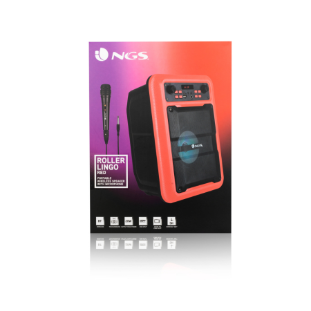 Prenosni zvočnik NGS Roller Lingo Red