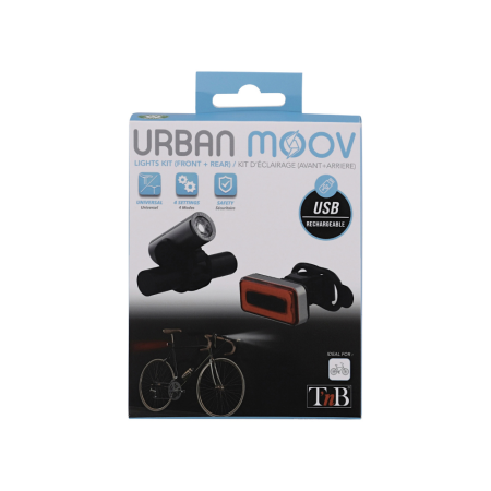 Komplet sprednje in zadnje LED luči za kolo Urban Moov UMLEDUSB