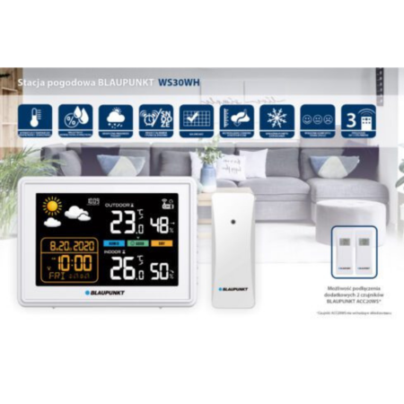 Vremenska postaja Blaupunkt WS30WH - POŠKODOVANA EMBALAŽA
