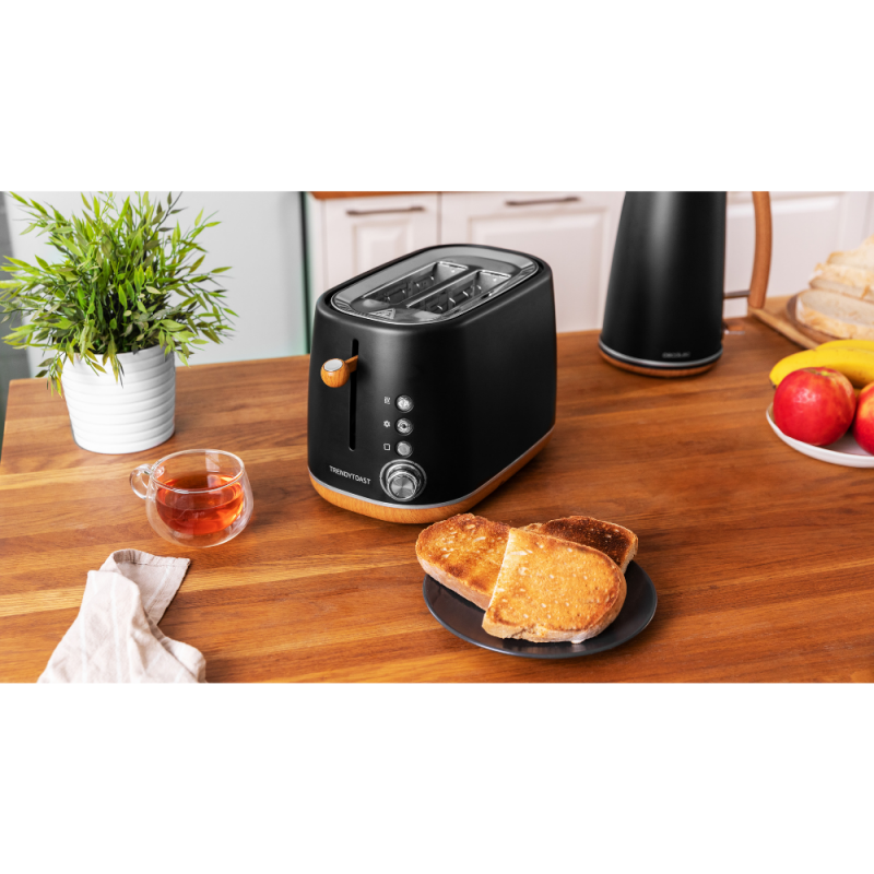 Toaster Cecotec TrendyToast 9000 Black Woody