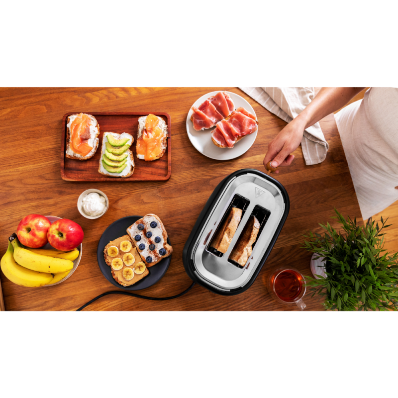 Toaster Cecotec TrendyToast 9000 Black Woody