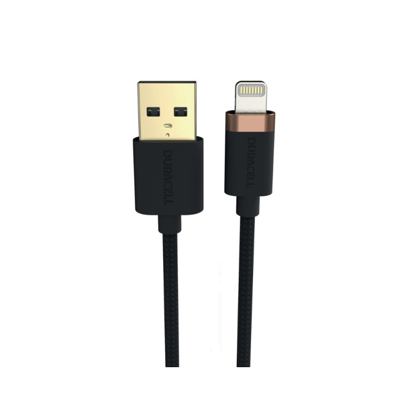 Kabel Duracell USB-A v Lightning 1m črn